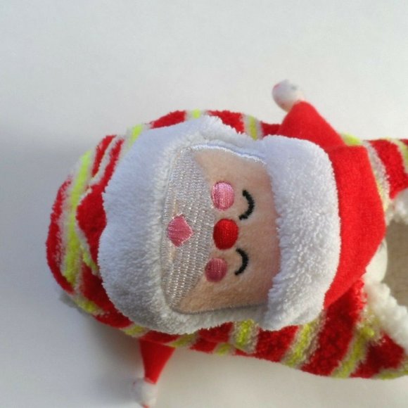 Great Christmas Sherpa Cozy Slippers Non Slip Bottom - Santa Size: L/XL 8-10 - Picture 8 of 9